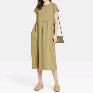 Short Sleeve Babydoll Universal Thread Green size Large